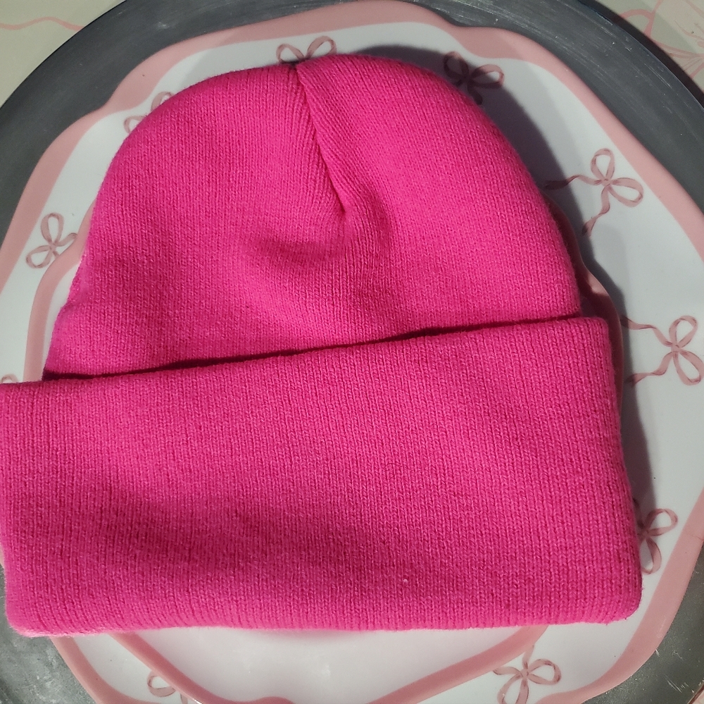 Vibrant Pink Beanie